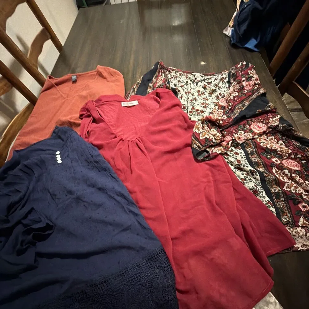 Women’s 3x 4x Mixed Lot Of 4 Plus Size Tops Blouse